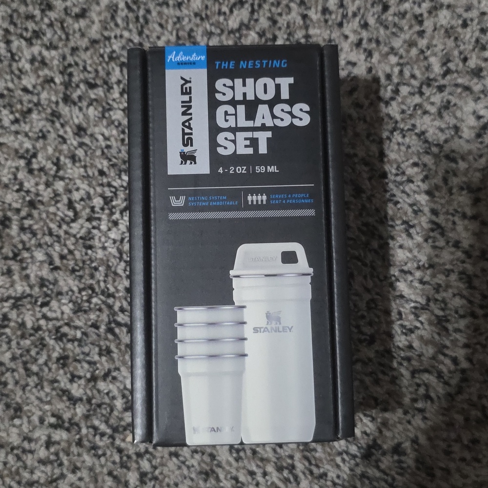 Stanley White  Nesting Shot Glass Set - Stainless 4-Pack